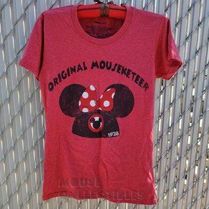 Disney Store Original Mouseketeer Minnie Mouse Ears T-Shirt - Women's Small